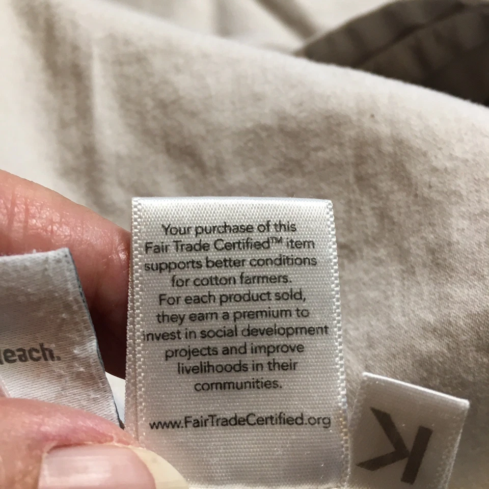 Sábana plana BOLL & BRANK King gris claro 100 % algodón orgánico certificado Foto 4 de 4