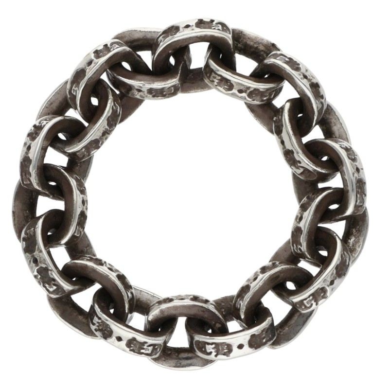 Chrome Hearts US 6 Paper Chain Silver Ring