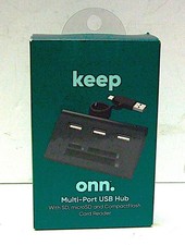 Keep Onn Multi-Port USB Hub with SD, microSD and CompactFlash Card Reader