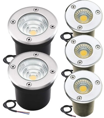 5W 10W 12V In-Ground Well Light 1000LM LED Walkway Landscape Lights Waterproof