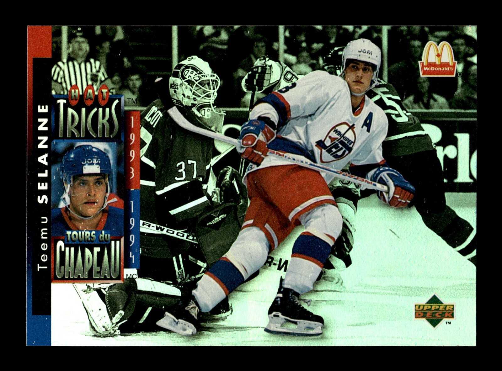 5-01-04 PWE . 1994 ud upper deck mcdonalds #mcd-25 teemu selanne