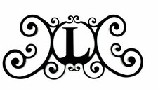 Iron Metal Letter L Personalized Initial Name Wall Art Decoration Minor Defect