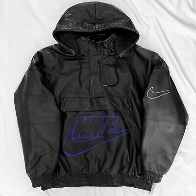 2019 Supreme Nike Genuine Leather Anorak Jacket Large Black 2019 Supreme Nike Genuine Leather Anorak Jacket Large Black