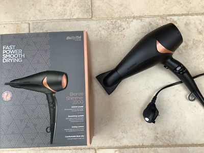 Babyliss Bronze Shimmer 2200W Haartrockner 5566AU in Schwarz