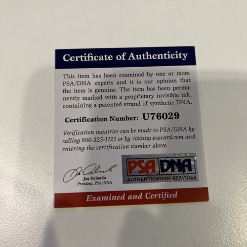 Duke Snider Signed Heavily Inscribed Career STAT Baseball PSA DNA COA - Picture 6 of 6