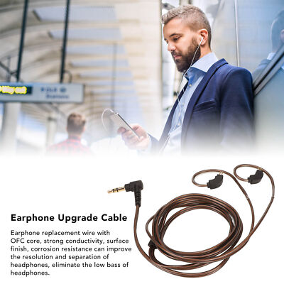 Earphone Upgrade Cable 2 Pin 0.78mm Connector 3.5mm Plug Earphone Upgrade Cable 2 Pin 0.78mm Connector 3.5mm Plug