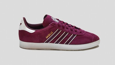 ADIDAS GAZELLE 'SPAIN' BURGUNDY RED/WHITE SIZES 11