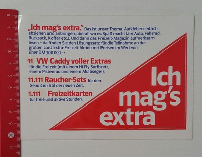 Aufkleber/Sticker: Ich mag's extra - Lord Extra (18021744)