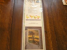 Stencil Ease 1987 Pre-Cut Border Stencil HV-35 GINGHAM GEESE w/ Lattice NIOP