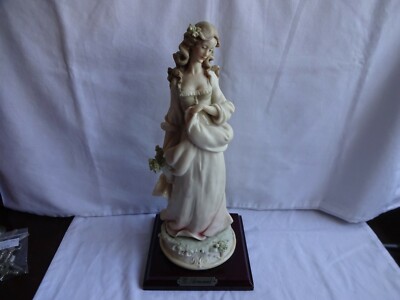 G.Armani Capodimonte Florence Mädchen Blumenkorb Figur 1983 Höhe 31 cm