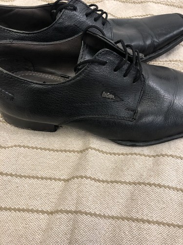 MEN'S LEE COOPER BLACK FORMAL LEATHER 