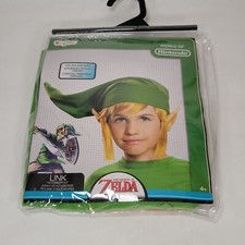 Legend of Zelda Link Children's Halloween Costume Kit 1 Size Nintendo 4 Cosplay