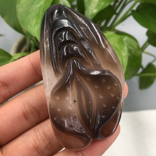 1pc Natural Agate Quartz Crystal Source Of Life sculpture Vagina Heal Carved - Picture 5 of 10