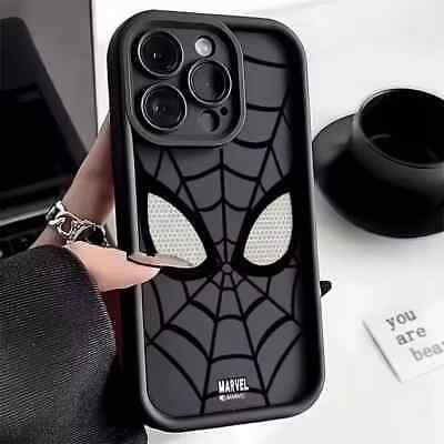Marvel Spider Man Silicone Case For iphone 15 14 13 12 11 Pro