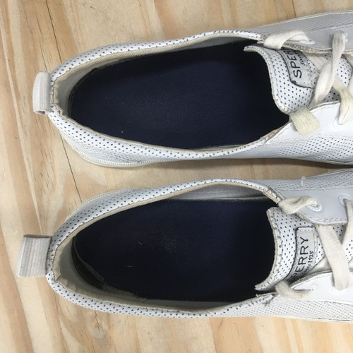 Zapatillas deportivas Sperry Top Sider para mujer 8,5 Crest Vibe Mini Perf blancas STS83543 - Imagen 14 de 17