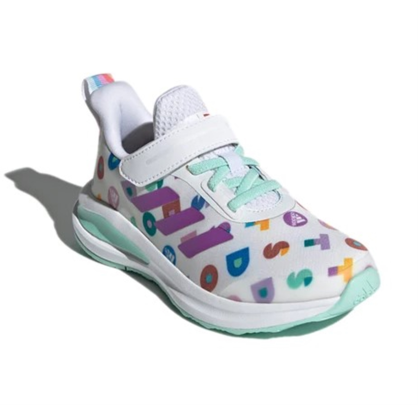 Кроссовки Adidas Kids FortaRun X Lego Dots, Cloud White/Lab Purple/Clear Mint
