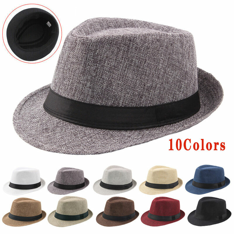 APL Cappello da sole uomo donna spiaggia jazz panama unisex trilby fedora cappello gangster 