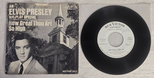 Extremely rare! Promo! ELVIS PRESLEY / How Great Thou Art / So High/ Vinyl EP