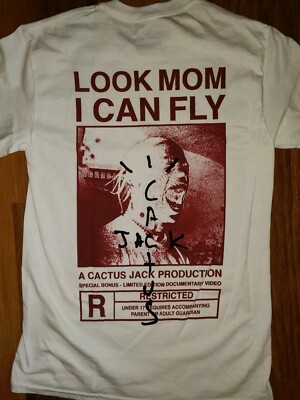 Travis Scott Mom Look I can fly merch shirt size Small