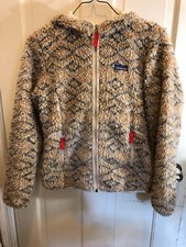 58. Patagonia Womens Retro X Deep Pile Aztec Tribal Zip Up Fleece Medium