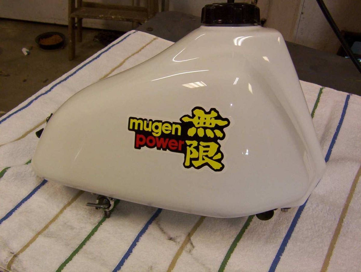 Set Mugen Power tank shroud decals CR RC 125 250 360 VMX AHRMA