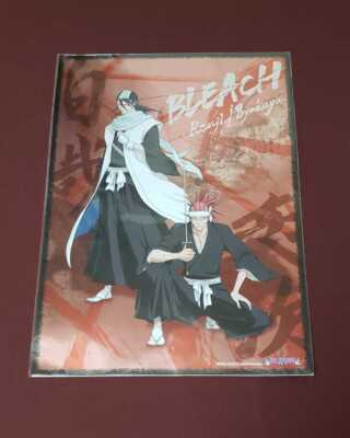 Bleach Mini Metal Poster Renji Byakuya Kuchiki Width about 30cm