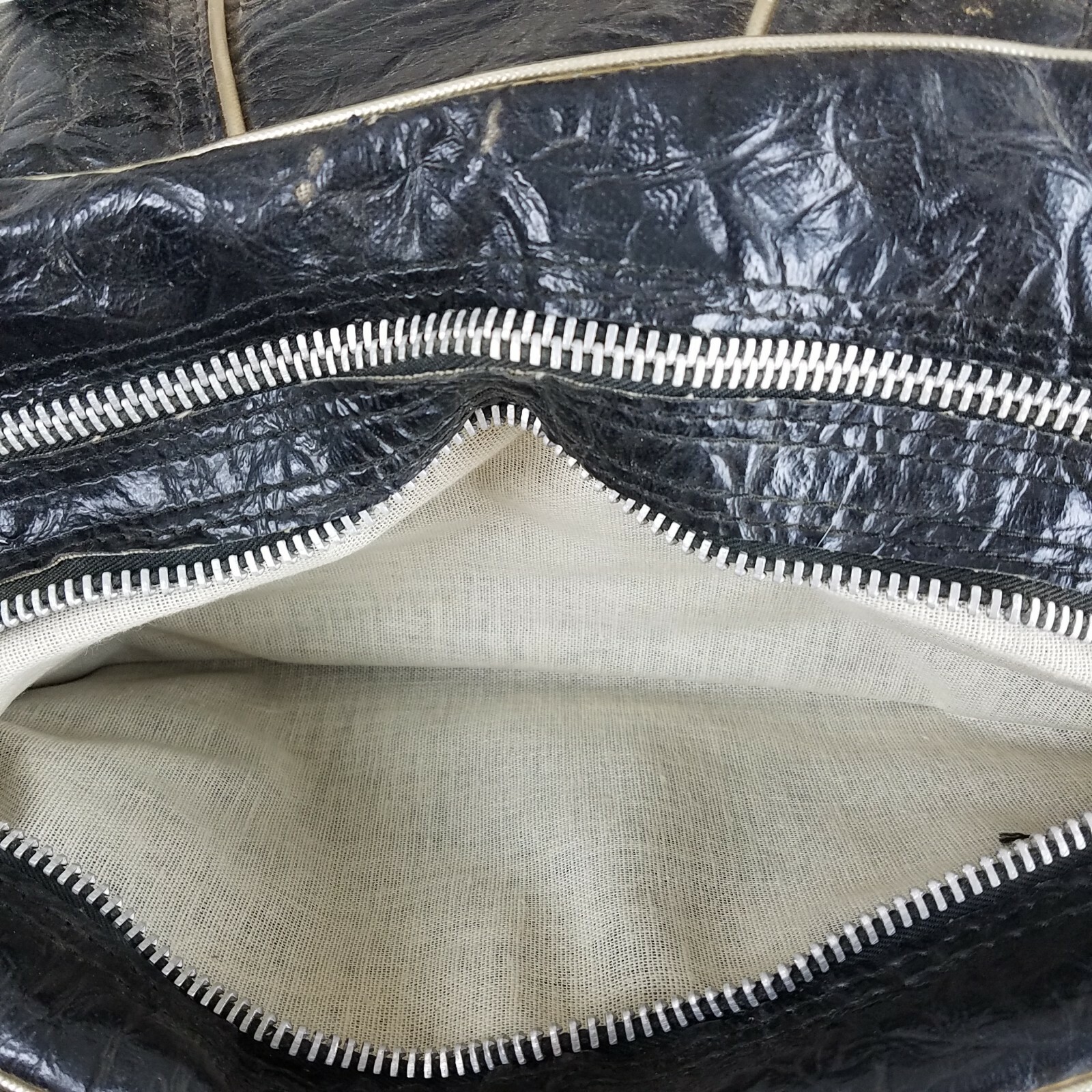 Vintage Ram Golf Bag Black Leather Distressed Doctor … Gem