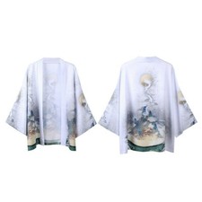 Men Japanese Kimono Yukata Coat Outerwear Dragon Shirt Cardigan Loose Retro SHP