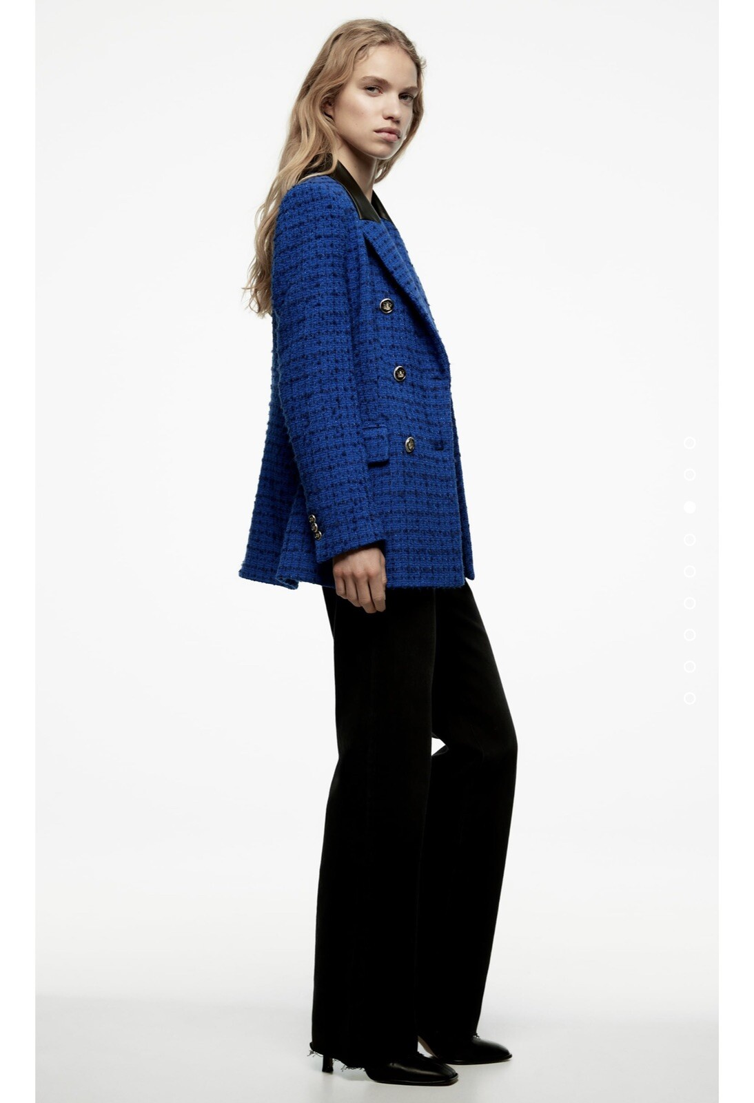 zara combination textured blazer