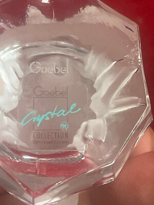 Figurine Cristal Crystal collection Goebel Coq