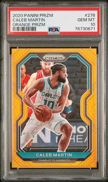 2020-21 Panini Prizm Orange Prizm /60 Caleb Martin RC ROOKIE #276 PSA 10