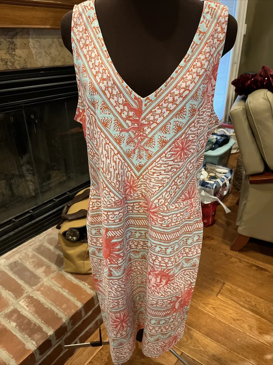 J McLaughlin Dress Size XL Coral Sun eBay