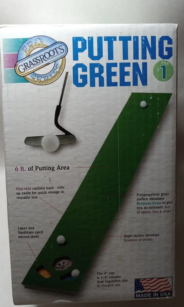 Tapis De Golf ProActive Sports Grassroots Par Series Par 1 - Gris - Pliable & Portable