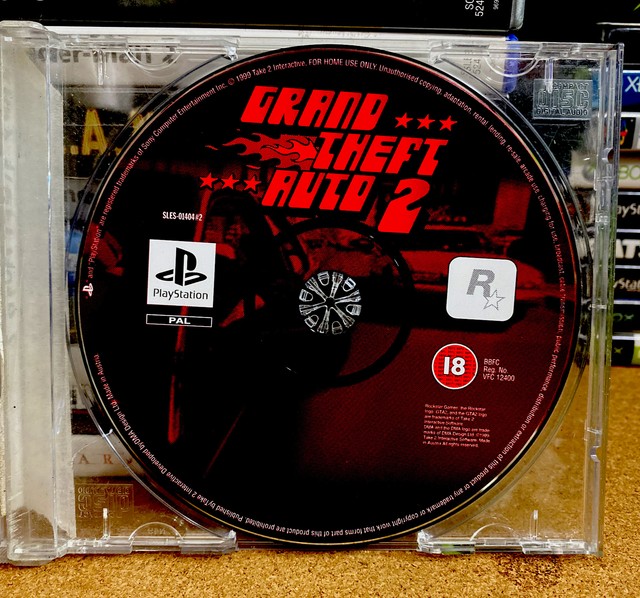 Grand Theft Auto 2 Sony PlayStation 1 Ps1 PSX Gta2 PAL - With Map for