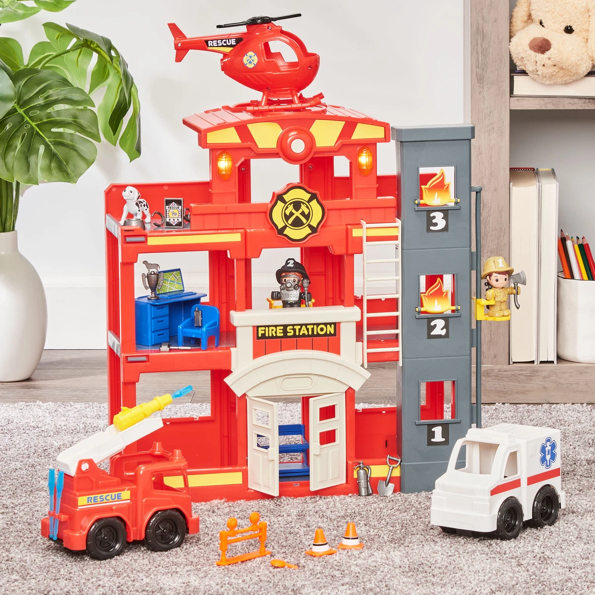 Fire sale rescue playset