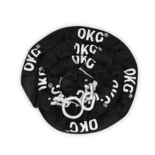 OKG Extra Long Security Chain - 10ft x 3/8in Thick Heavy Duty Chain, Eco-Zinc...
