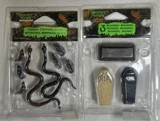 Lemax Spooky Town Creepy Critters & Coffins Set Retired 2007