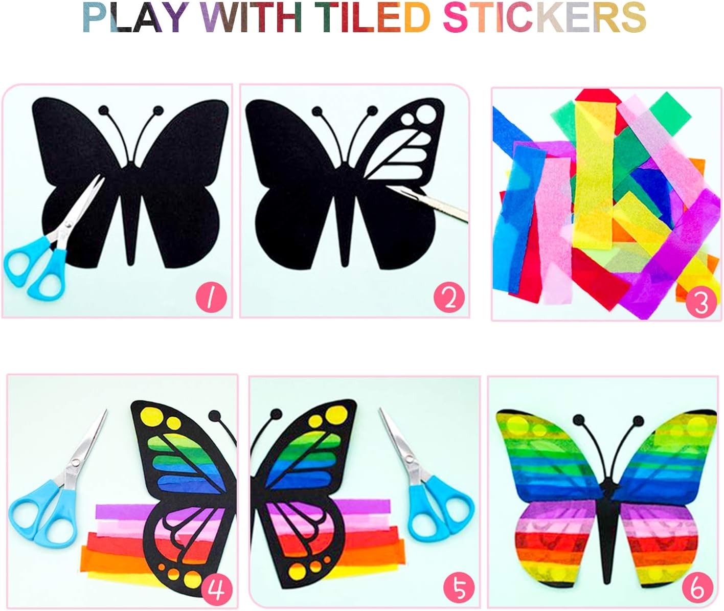 Tissue Paper 200 Sheets - 20 Vibrant Rainbow Colors for Gift Wrapping, Craft Pro