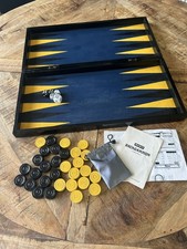 Großes Vintage Backgammon & Drafts Set - kom...