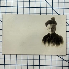 Vintage Artura Real Photo RPPC Postcard Elderly Prominent Woman Portrait 1910-20