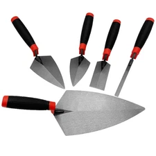 5 Pieces Masonry Hand Tool Set, Carbon Steel Concrete Tools Set Includes 1 - ...