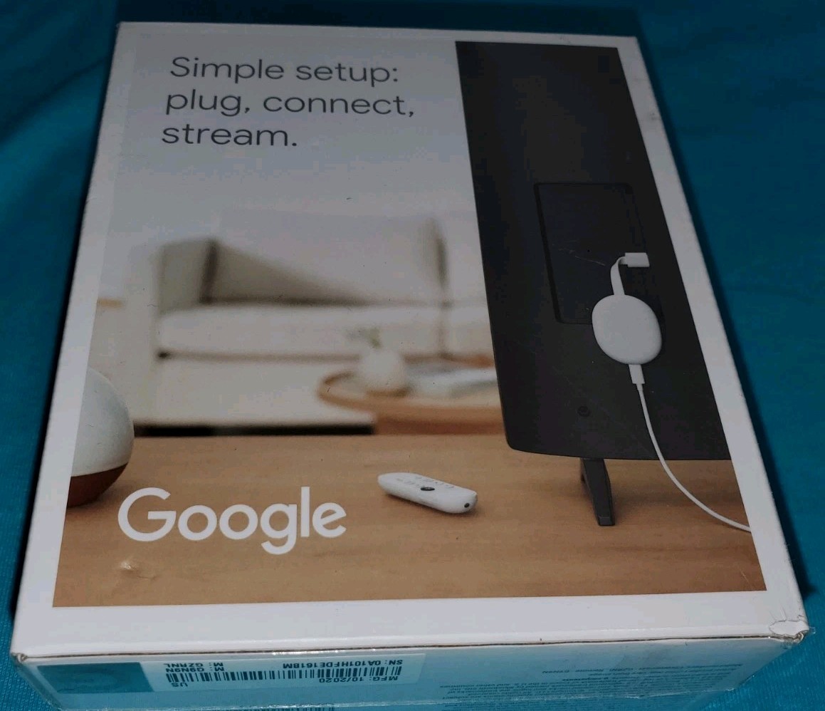 Google Chromecast with Google TV 4K UHD Media Streamer - Snow for