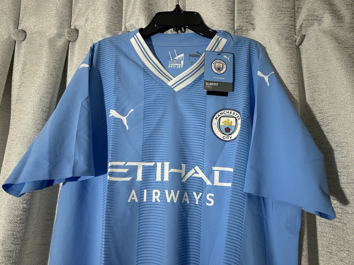 Manchester City 23/24 Home Puma Ultraweave Authentic Soccer Jersey