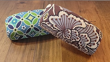 Lot of 2 Vera Bradley Clam Shell Eyeglasses Sunglasses Cases