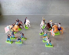 1971 Britains Deetail Metal LTD Toy Soldier Cavalry Figures, Lot of 14