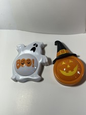 Halloween Battery Powered Lights Ghost Boo Pumpkin Brand New No Box