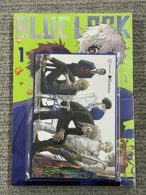 Blue Lock Manga Vol.1 Kinokuniya Limited Edition With Shikishi Brand New Sealed