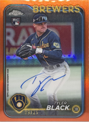 2024 Topps Chrome Update Tyler Black Autographs /25 Brewers