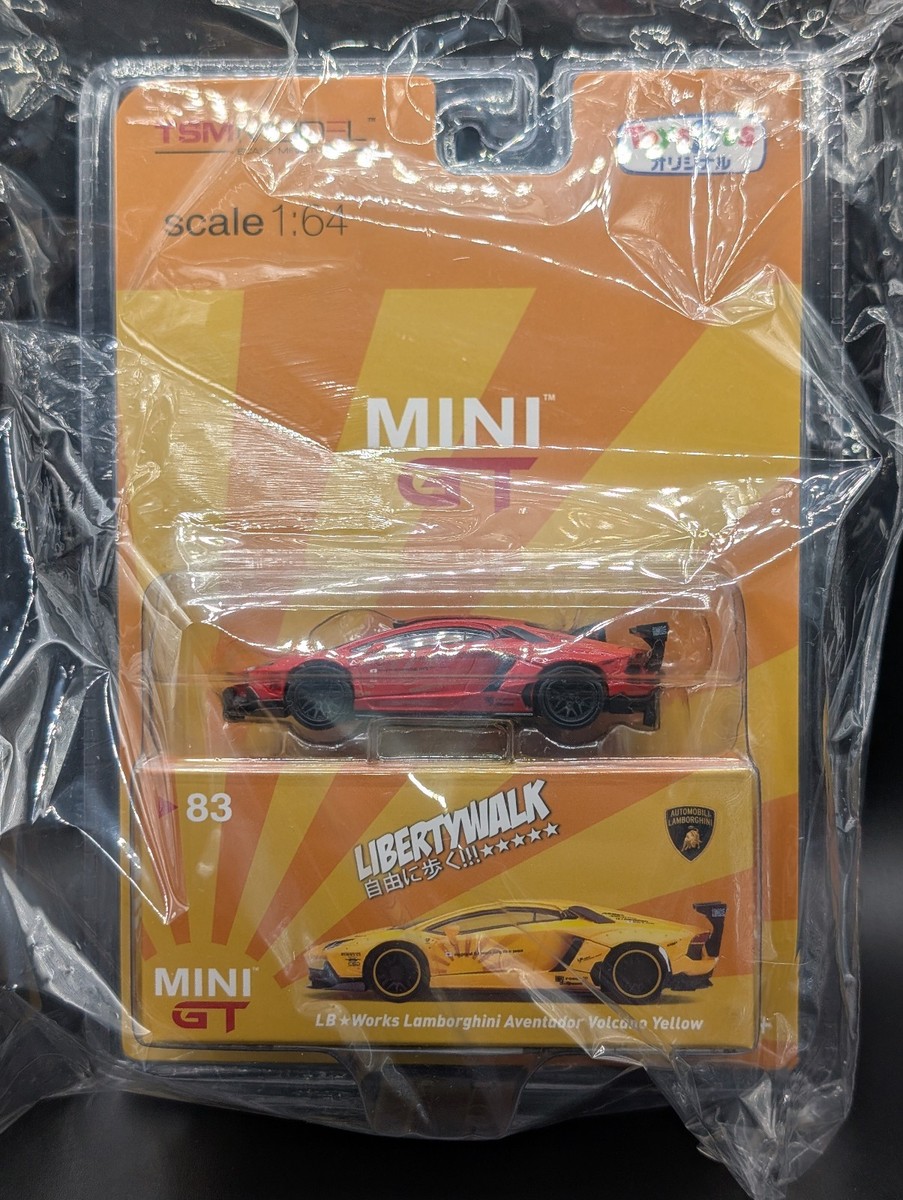 1:64 MINI GT LB-Works Lamborghini Aventador Volcanic Yellow #83