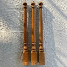 Solid Oak Wood Colonial Newel Post Stair Staircase 34" Tapered Used Reclaimed